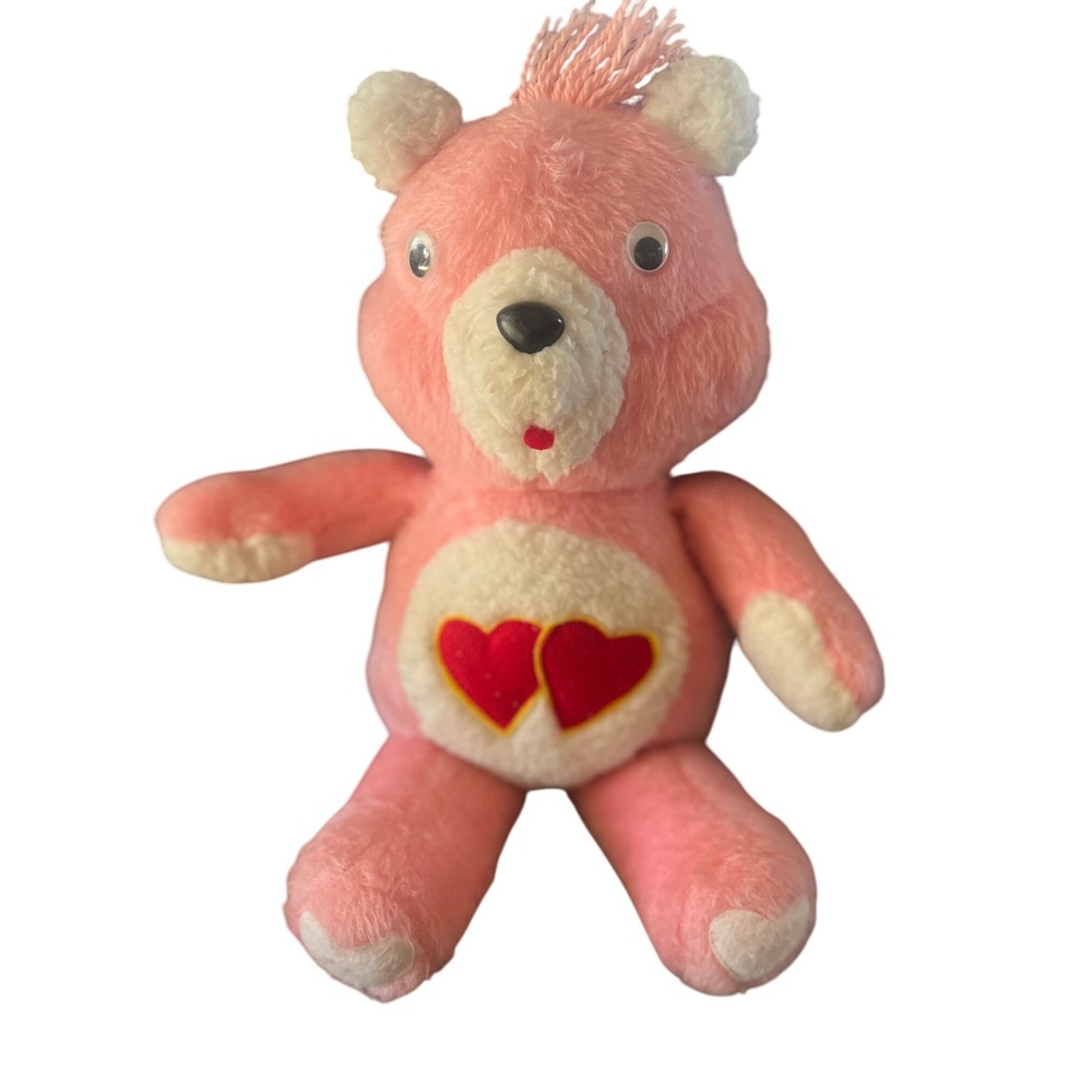 Vintage Pink Plush‎ Love A Lot Care Bear Pink and Red